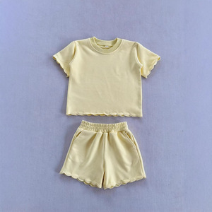 Conjunto de Ropa de Moda para Niñas Pequeñas de 2 Piezas, Camiseta de Manga Corta y Pantalones Cortos, Conjunto de Verano con Bordado Festoneado para Niñas de <span class=keywords><strong>10</strong></span> Años - Product Image 4
