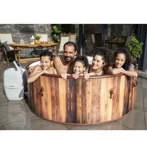 Meilleures ventes, <span class=keywords><strong>spa</strong></span> <span class=keywords><strong>gonflable</strong></span> rond moderne pour 2 à 6 personnes, <span class=keywords><strong>spa</strong></span> à bulles portable pour l'extérieur avec filtre et couverture - Product Image 5