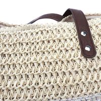 Bolso cruzado de paja tejido, hecho en China, para casa