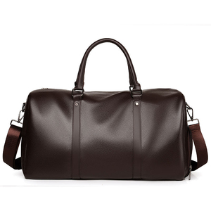 Sac de voyage en cuir RUSSELL CORPORATION avec fermeture éclair, logo personnalisé, durable pour les voyages et les activités de plein air - Product Image 1