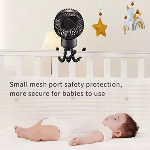 Clip rotatif sur ventilateur de poche Usb avec lumière LED ventilateur de poussette de bébé <span class=keywords><strong>pour</strong></span> poussette vélo <span class=keywords><strong>Camping</strong></span> 10000mah ventilateur de Table Rechargeable - Product Image 4