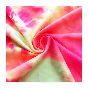 Hight quality professional upf 50 stretch knit swim custom natural spandex polyester fabric digital printing