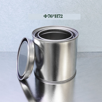 Kustom 5 Liter 0.1L Cat Industri Bulat Kaleng Kimia Ember Lem Wadah Logam untuk Cat