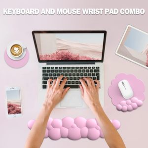 ענן צורת יד שאר כרית PU חומר אנטי להחליק גומי בסיס זיכרון קצף מקלדת משטח עכבר - Product Image 5