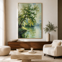 Peinture en relief 3D d'un arbre fleuri sur toile, branches de fleurs sculptées, art mural avec texture métallique pour la décoration de la maison