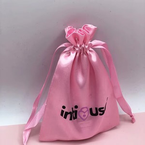 Bolsas de Satén con Cordón y Logotipo Personalizado, Bolsas de Embalaje con Cordón para Joyería, Maquillaje y Cabello, Bolsa de Satén para Ropa - Product Image 5