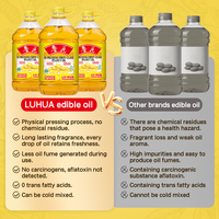 Huile d'arachide raffinée de qualité supérieure Luhua OEM/ODM HACCP ISO, huile d'arachide 100% naturelle, huile d'arachide non-OGM pour la cuisson