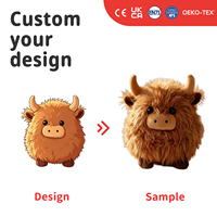 Vaca de Peluche Personalizada de Alta Calidad, Súper Suave, con Relleno de Algodón PP, Material Ecológico