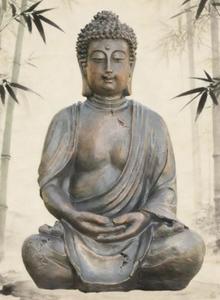 <span class=keywords><strong>Estatua</strong></span> de Buda tallado en piedra de fibra, <span class=keywords><strong>estatua</strong></span> de jardín en venta - Product Image 4