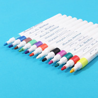 Ensemble de marqueurs acryliques FOSKA à pointe fine et lisse, plusieurs couleurs, séchage rapide, non toxiques, pour scrapbooking, pour enfants et adultes