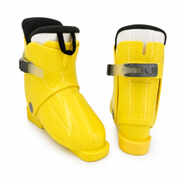 Bottes de ski pour enfants avec logo personnalisé, coque rigide, fermeture à boucle jaune, chaussures de sport d'hiver pour la neige, usine OEM, vente en gros directe, boutique en ligne 1
