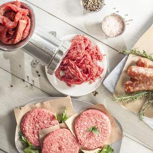 Picadora de Carne Manual de Hierro Fundido con Soporte de Mesa, Discos de Corte de 3/4\", Embutidora de Salchichas, Embudo, Resistente, para <span class=keywords><strong>Restaurante</strong></span>/Granja - Product Image 5