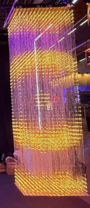 Bande lumineuse LED 3D magique à pixels RGB, lumière de scène interactive tridimensionnelle, ArtNet pour scène/<span class=keywords><strong>art</strong></span>/centres commerciaux/musées/événénements - Product Image 4