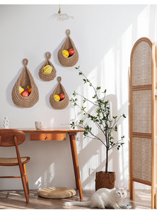 <b>Storage</b> <b>Basket</b> Hanging <b>Wall</b> Vegetable Organizer Container Decor <b>for</b> Kitchen Garden Mount <b>Wall</b> Plant Flower Onion <b>Storage</b> - Product Image 5