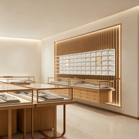 Présentoirs à lunettes sur mesure, minimalistes et abordables, vitrines à lunettes et comptoirs optiques haut de gamme