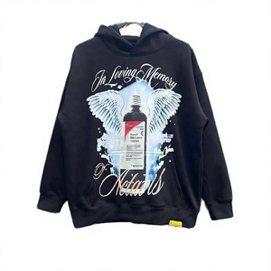 Sudadera con capucha y cremallera extragrande AWFUL LOT COUGH SYRUP, estilo retro, graffiti, streetwear, fabricante OEM - Product Image 3