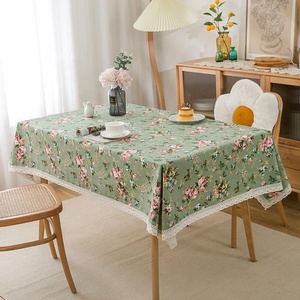 <span class=keywords><strong>Tovaglia</strong></span> di cotone con disegno floreale DUOLAI con 6 <span class=keywords><strong>Set</strong></span> di <span class=keywords><strong>tovaglioli</strong></span> per la casa decorazione biancheria da tavola facile da pulire festa di nozze decorativo - Product Image 4