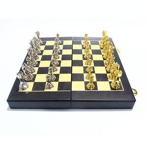 Bá<span class=keywords><strong>n</strong></span> Buô<span class=keywords><strong>n</strong></span> Chất Lượng Cao Sang Trọng Kim Loại Cờ Vua Đặt Unisex Đảng Chơi Trò Chơi Cho Trẻ Em Và Người Lớ<span class=keywords><strong>n</strong></span> - Product Image 1