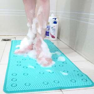 Tapis de bain en PVC avec ventouses, tapis de baignoire antidérapant 36x17 - Product Image 6