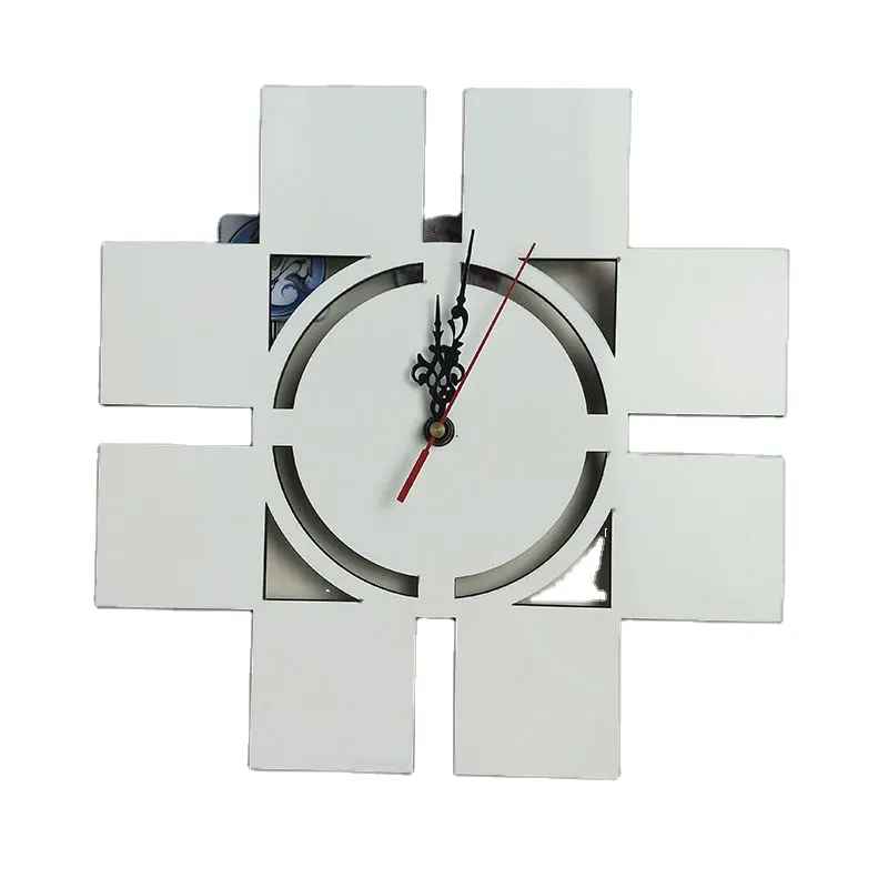 Wholesale Popular Printable MDF Sublimation Blanks Clock Sublimation Wall Clocks for Custom Printing