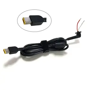 Hot Selling 1.5m USB Laptop DC Power Plug Cord Adapter Kabel Vierkante Connector Voor IBM Lenovo