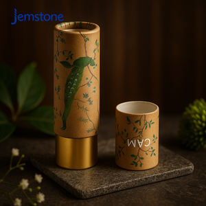 Bouteilles cosmétiques recyclées directement de l'usine, taille personnalisée, gaufrage à la feuille d'or, impression de logo personnalisé, tube en papier UV - Product Image 3