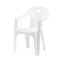 Chaise d'extérieur moderne et simple avec accoudoirs et dossier, chaise de plage, chaise de loisirs d'extérieur