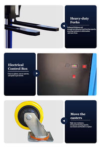 CTY-A1.0 ידני 2 טון הידראולי מלגזה הרמת משאית <span class=keywords><strong>1.6</strong></span> מטר יד crank רגל דוושת מנוע דיזל 6 מ 'הרמת מנוע דיזל בשימוש - Product Image 5