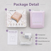 Lámpara LED UV Inalámbrica Recargable de 120W para Uñas, Secador de Esmalte de Gel de Curado Rápido, Profesional para Manicura y Pedicura, OEM No Black Hand