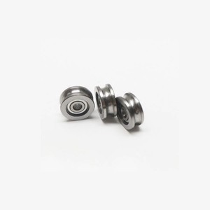 Polea de rodamiento de bolas de acero inoxidable con ranura Tipo U de gran oferta AS1129 tamaño 4*16,5*7mm para máquina de impresión Offset - Product Image 4