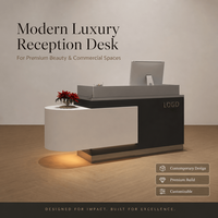 Bureau d'accueil moderne pour salon de beauté, spa, studio, bureau et mobilier d'intérieur commercial