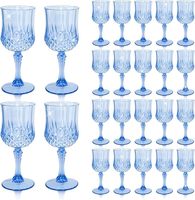 Verres à vin en plastique, gobelets à champagne colorés à motifs rétro noir, rouge et vert pour mariage et fêtes