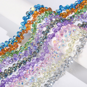 <span class=keywords><strong>Perline</strong></span> di Vetro Cristallo Sfaccettate Colorate all'Ingrosso per Creazione di Gioielli Fai-da-Te, Bracciali, Collane, Orecchini e Accessori - Product Image 1