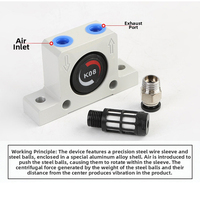 K-Typ K8 Pneumatischer Turbinenfilter-Vibrator aus Aluminiumlegierung mit Automatischer Steuerung für Industrielle Luftvibrationstrichter