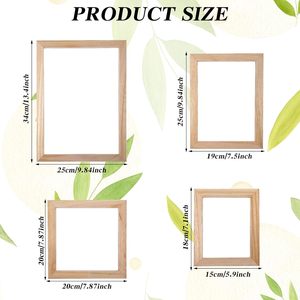 Cadre photo flottant en bois massif MDF avec verre transparent double face, prix d'usine en gros - Product Image 2