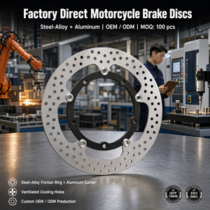 Disque de frein flottant sur mesure 282 mm pour moto Yamaha MT07 Tracer700 XSR700 XTZ700, perforé, vente en gros - Product Image 1