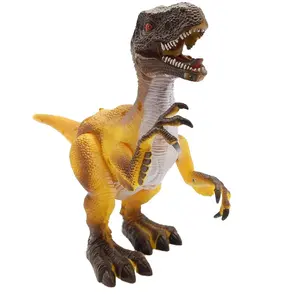 Bemay玩具恐龙制造商迅猛龙声音动作塑料动物侏罗纪世界玩具