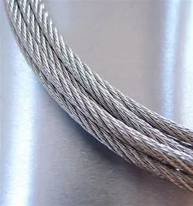 สายเคเบิล/<span class=keywords><strong>ลวด</strong></span>เหล็กสำหรับประตูโรงรถแบบแบ่งส่วน 7X19 M102-3125 SL พร้อมตัวหยุด ขนาด 3.18 มม. มาตรฐาน ASTM ชุบสังกะสี สำหรับงานดัด เชื่อม ตัด - Product Image 6