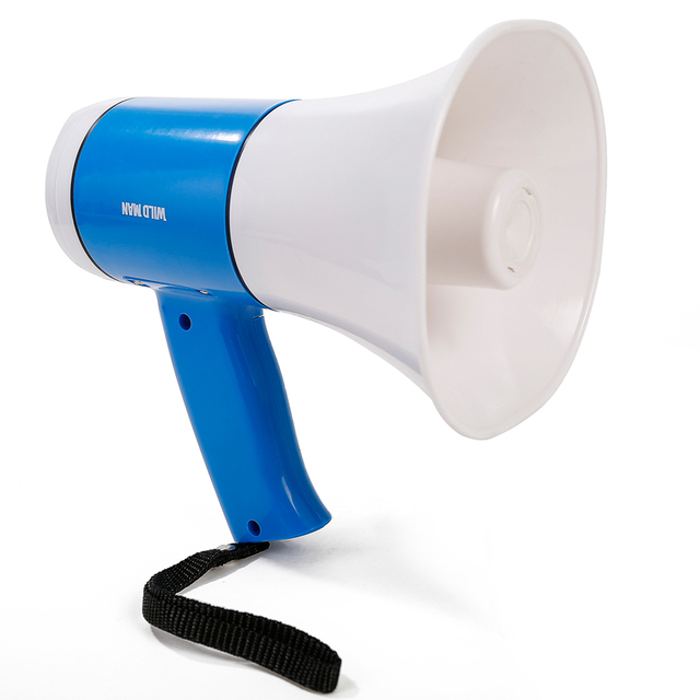 WILD MAN Handheld Megaphone Multifunctional Recording Speaker Street Vending Hawking Card-Insertion Amplifier