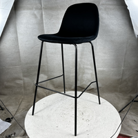 Vente en gros Tabouret de bar rembourré en métal Comptoir haute cuisine Tabourets de bar en velours de siège moderne de luxe Chaises