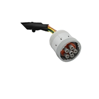 J1708 6-Pin OBD2 J1962 Splitter Y Cable Arnés de cableado de automóvil Tipo de lector de código