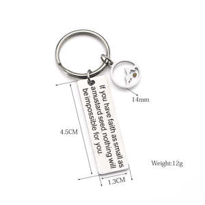 La fede estimabile può muovere le montagne collana di semi di senape collana in acciaio inox per donne uomini religiosi gioielli cristiani - Product Image 3