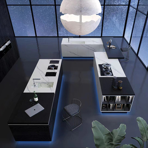 Vitrinas de madera de arce sólido, paquete plano clásico de diseño <span class=keywords><strong>Simple</strong></span>, personalizado, de alta calidad, mezclador blanco moderno, armarios de cocina - Product Image 4