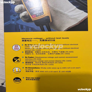 Comprobador Eléctrico Fluke T6-600/T6-1000, Comprobador de Voltaje y Corriente sin Contacto, Pinza Amperimétrica Fluke, Nuevo, Original - Product Image 4