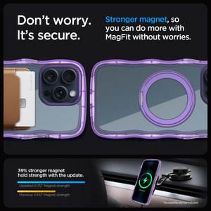 Top Sản phẩm bán chạy 2024 Amazon nhiều chức năng chân đế hình dạng lượn sóng di động điện thoại di động trường hợp Magnetic Đối với iPhone 15 Pro Max - Product Image 5
