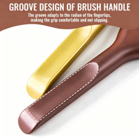 Pinceau de maquillage le plus vendu : Pinceau correcteur en forme de langue à tête plate non absorbante, en poils synthétiques
