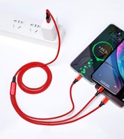 Cable de Carga Rápida 3 en 1 USB a Tipo C, Micro y Apple, con Logotipo Personalizado, Cable de Carga Trenzado de Nailon, Venta al Por Mayor de Fábrica, Regalo Promocional