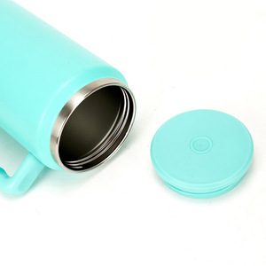Gobelet à café portable <span class=keywords><strong>de</strong></span> 50 oz en acier inoxydable 304 à double paroi isolé sous vide avec poignée et paille, thermos - Product Image 5