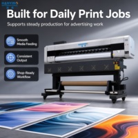 Nueva Impresora de Inyección de Tinta Eco Solvente CMYK de Formato Ancho Totalmente Automática para Papel Fotográfico de Película Ligera y Medios de PP