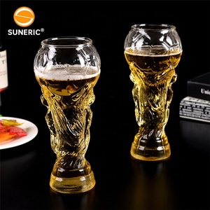 Verre à bière haut transparent de 16 oz, forme créative moderne, pour bar, fête, football, style stein - Product Image 4